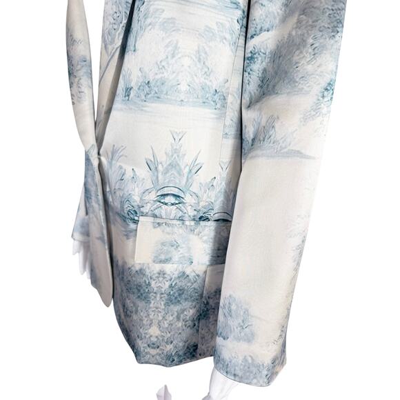 LIBERTINE BLUE PASTORAL LONG SILK JACKET - Picture 4 of 14